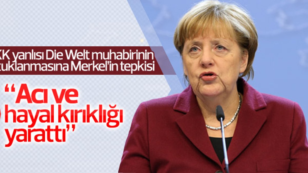 Merkel'den Die Welt muhabirinin tutuklanmasına tepki