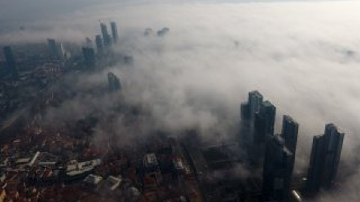 İstanbul’da yoğun sis drone ile havadan görüntülendi