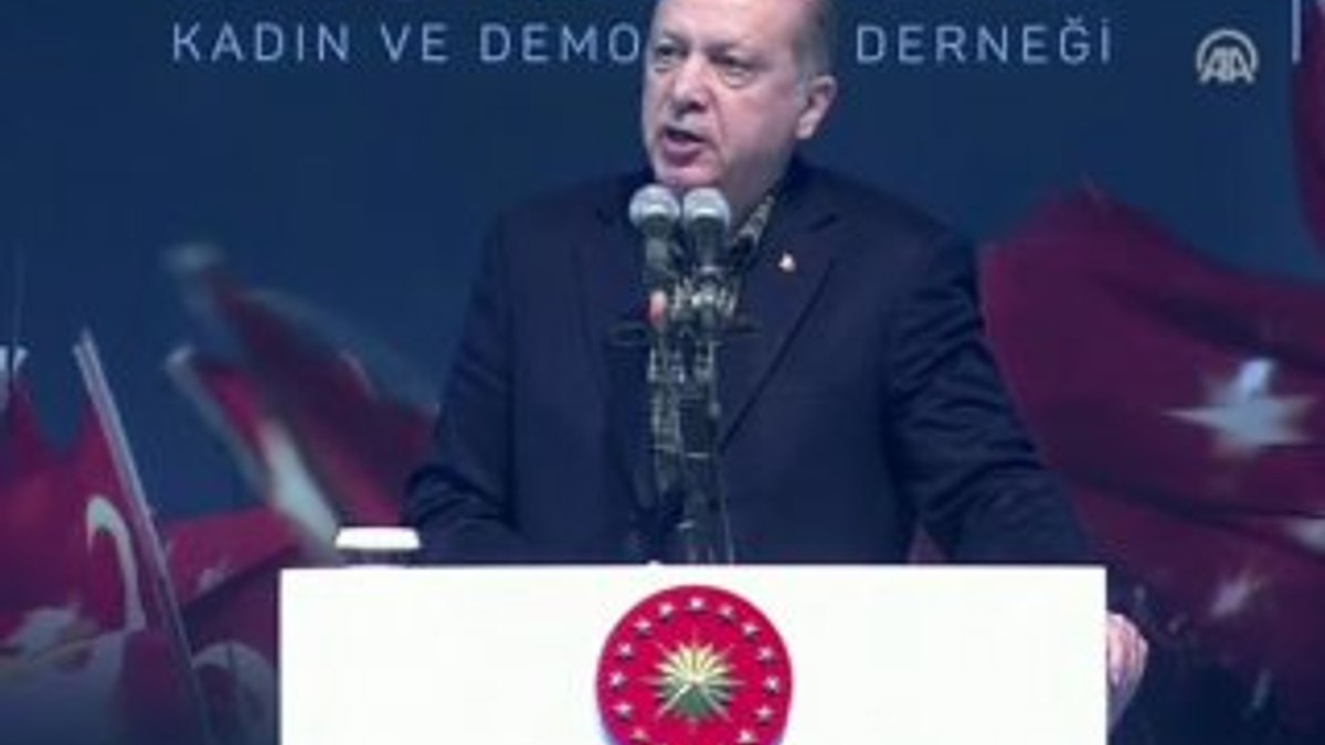 Cumhurbaşkanı'nın Kadın ve Demokrasi Buluşması konuşması