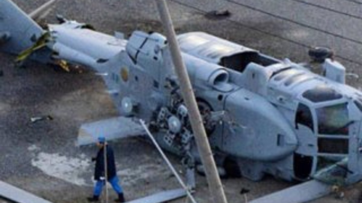 Japonya’da kurtarma helikopteri düştü