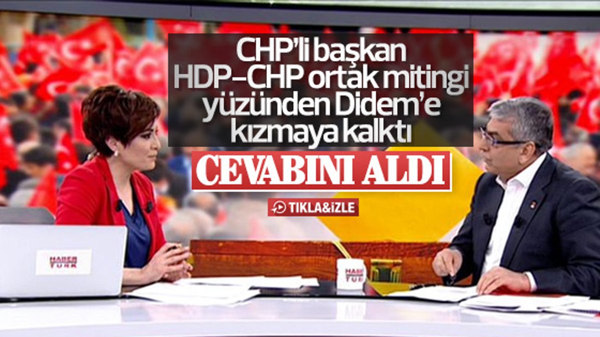 Didem Arslan Yılmaz'la CHP'li başkan arasında gergin anlar