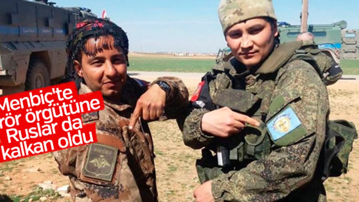 Rus askerlerinde PKK arması