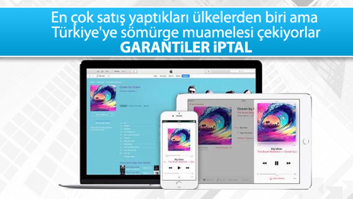 Apple Türkiye'yi uluslararası garanti listesinden çıkardı