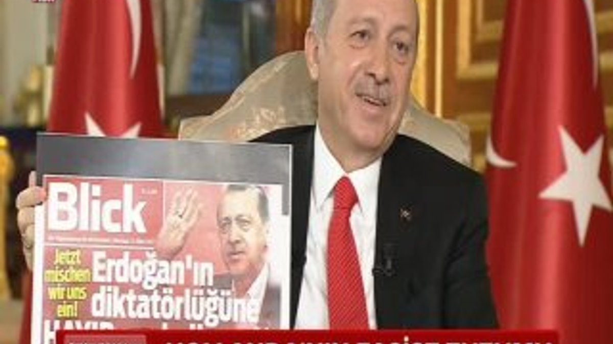 Erdoğan'dan Blick'in Türkçe manşetine cevap