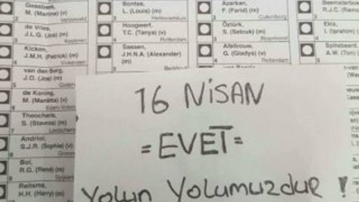 Hollanda'da seçimlerde Erdoğan'a oy çıktı