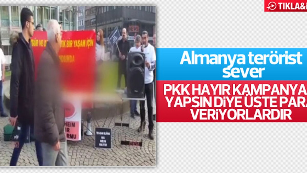 Almanya'da PKK hayır standı kurdu