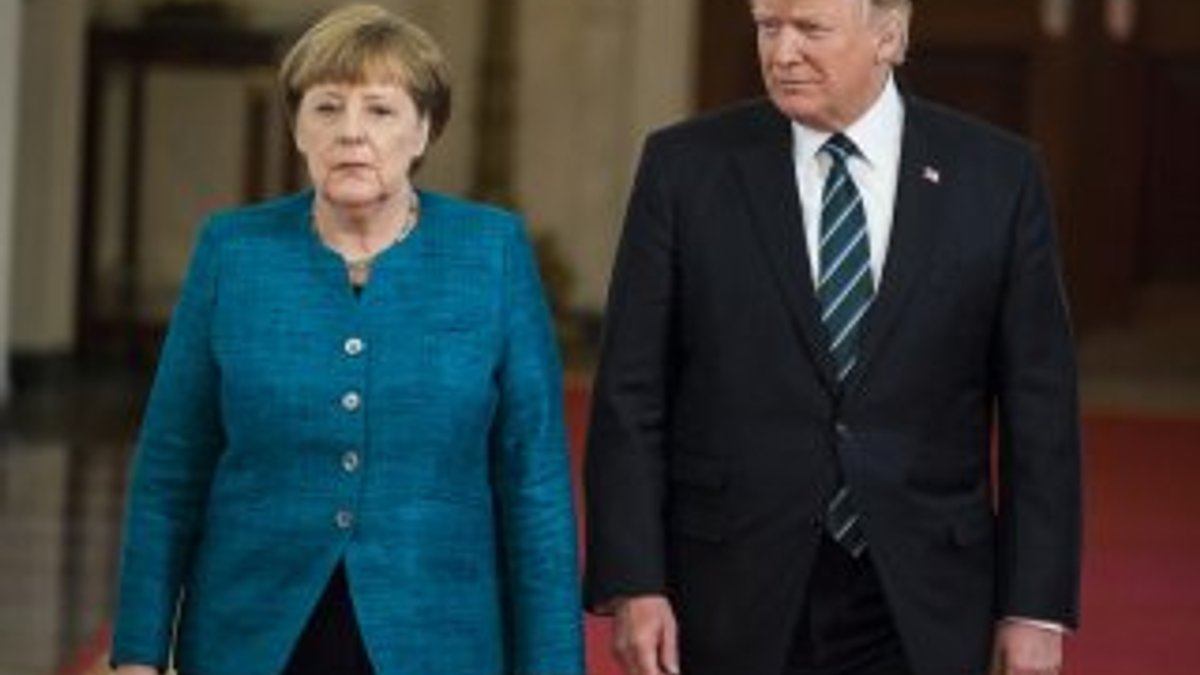 Trump ile Merkel'in basın toplantısı