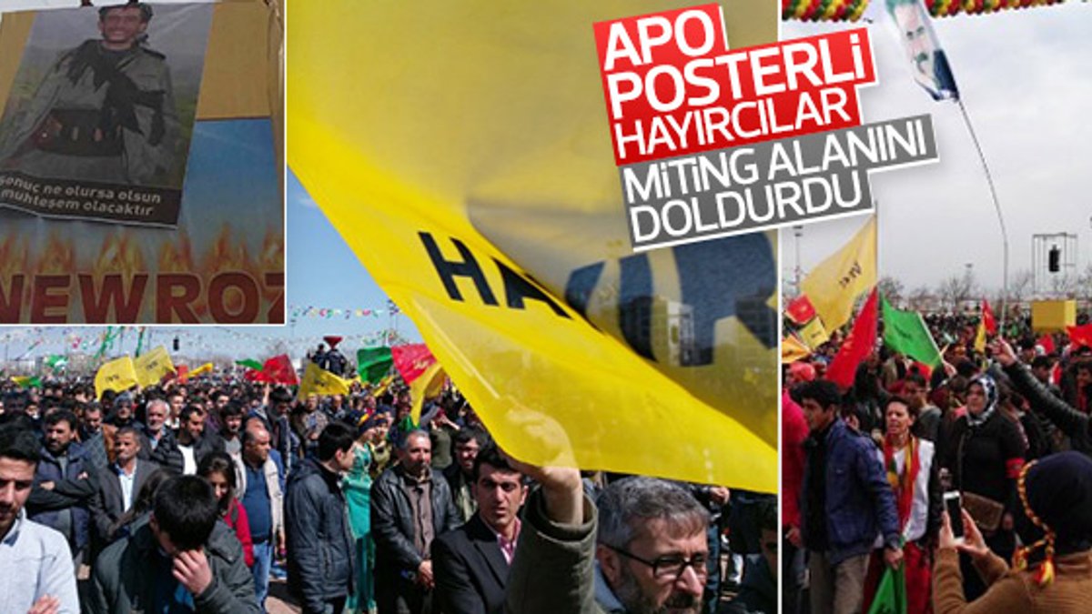 Diyarbakır'daki nevruz kutlamasında 'hayır' pankartları