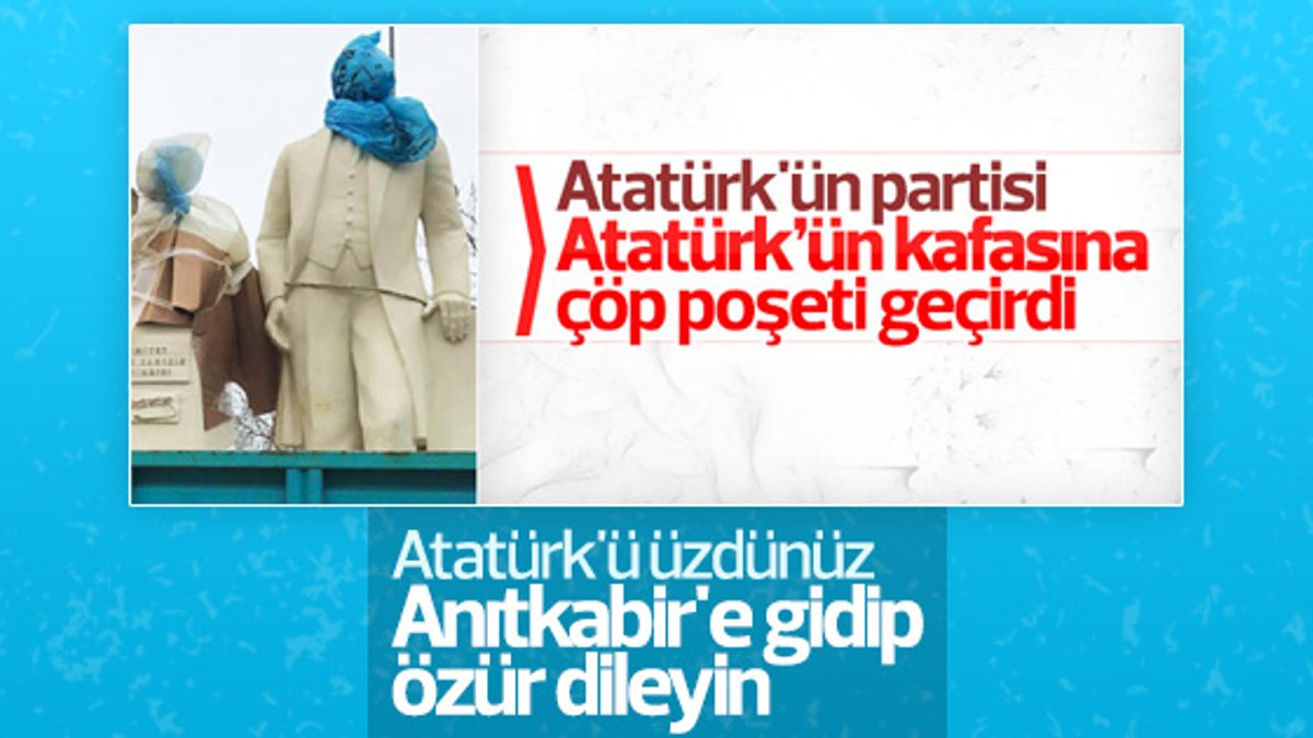 Süleymanpaşa Belediyesi'nden çöp poşetli heykel açıklaması