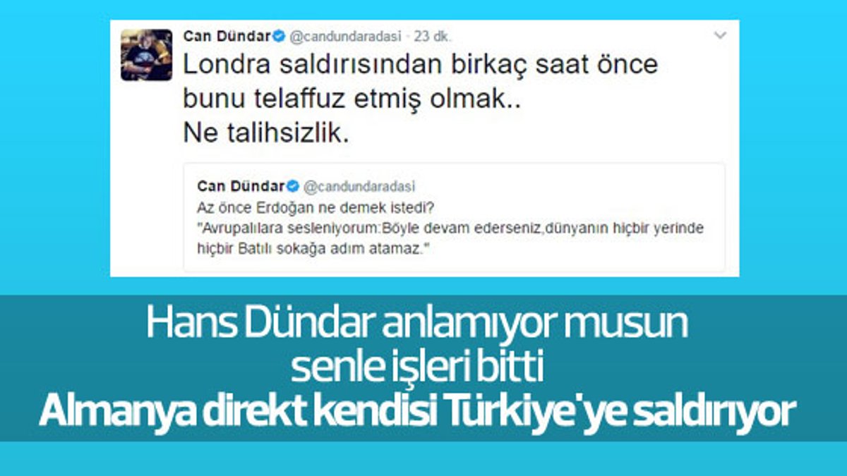 Can Dündar Erdoğan'ı hedef gösterdi