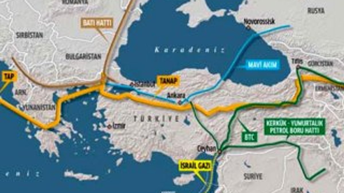 İsrail gazı Türkiye üzerinden Avrupa'ya ulaşacak