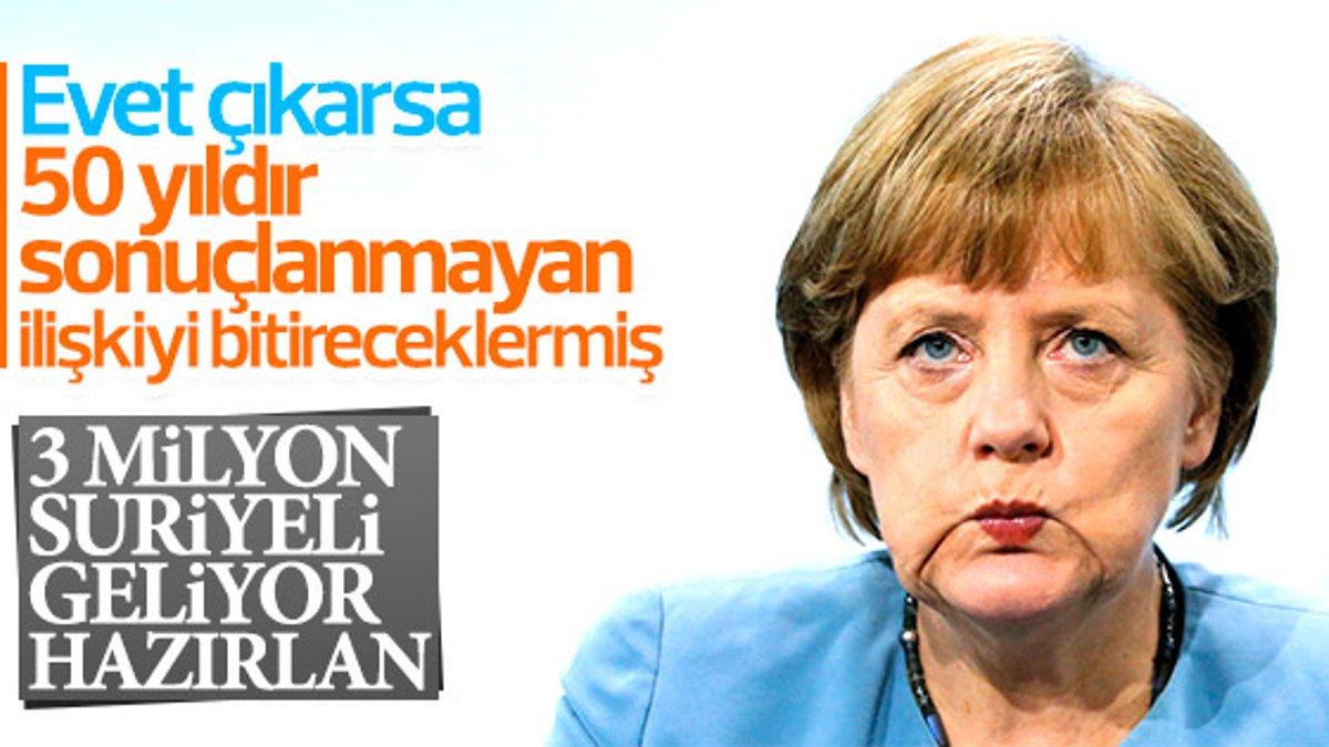Merkel: Türkiye'yle ilişkiler için referandumu beklemeliyiz