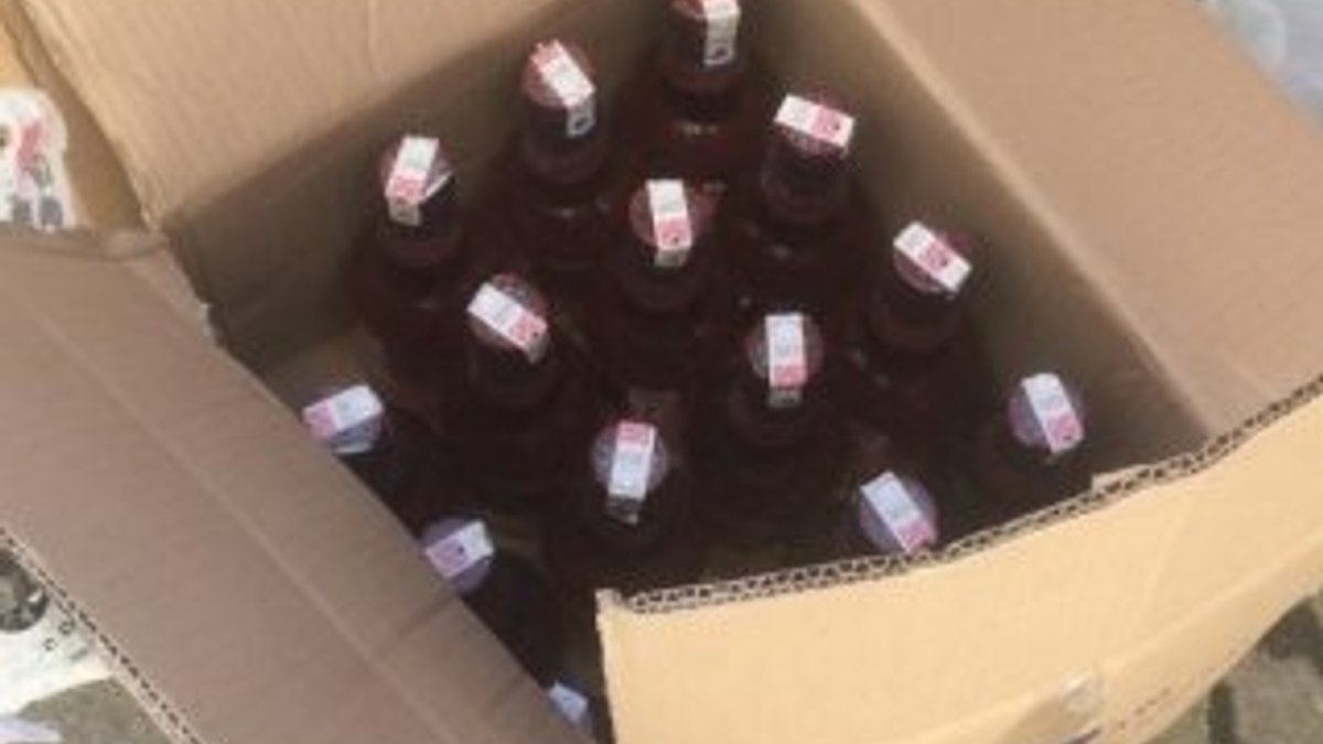 Yalova'da 110 şişe sahte içki ele geçirildi