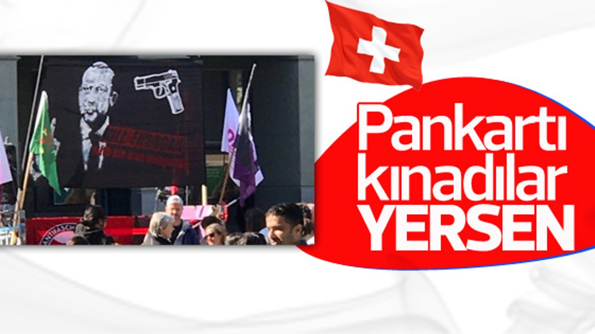 İsviçre'den Erdoğan pankartına kınama