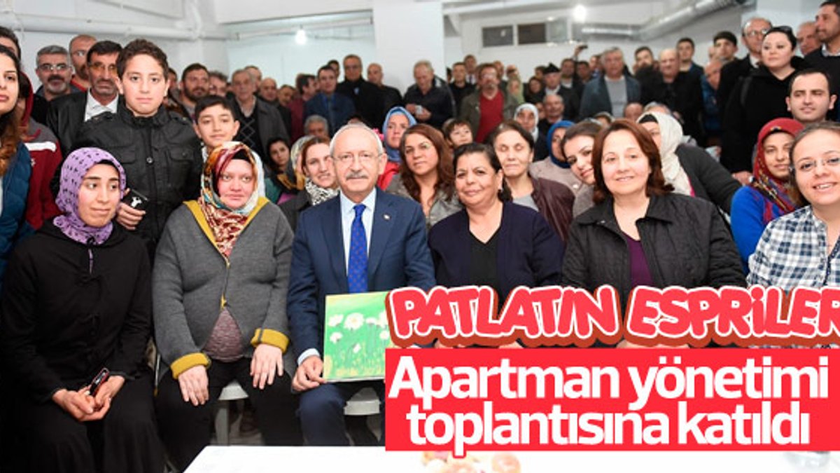 Kılıçdaroğlu apartman yönetimi toplantısına katıldı