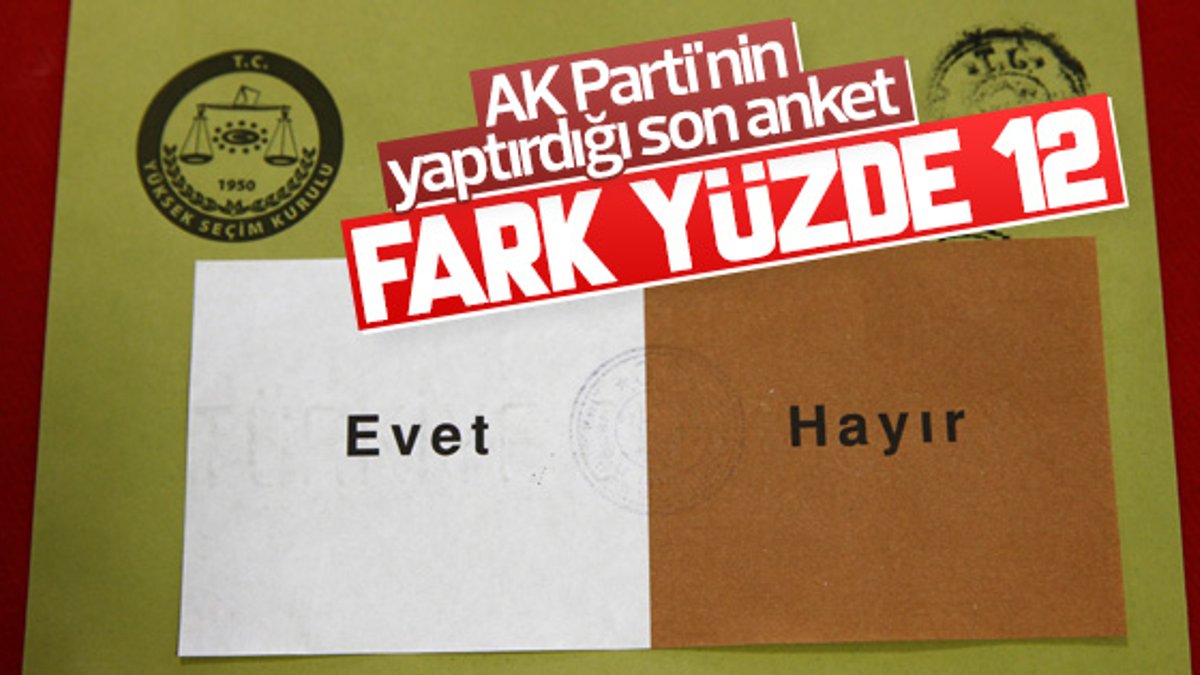 Abdülkadir Selvi'ye göre AK Parti'nin elindeki anket