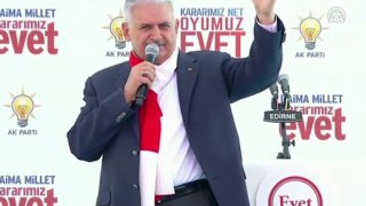 Başbakan Edirne'de