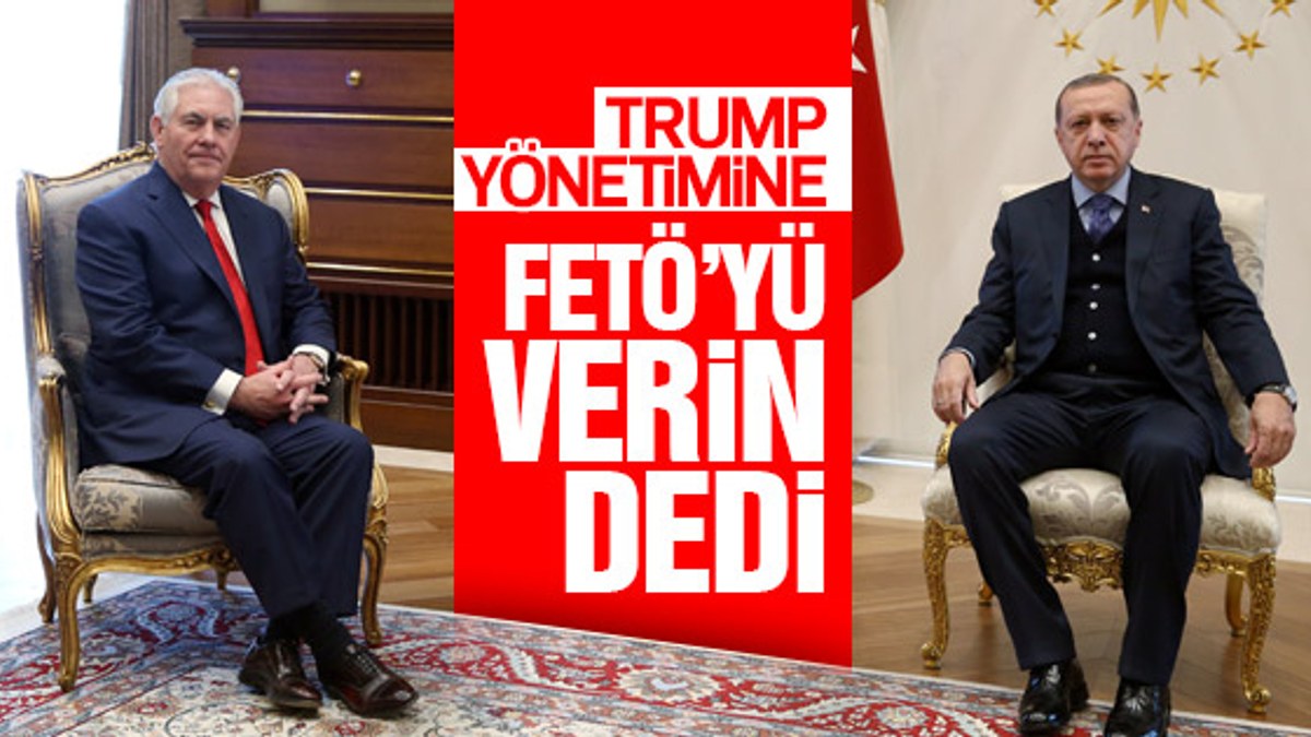 Cumhurbaşkanı Erdoğan-Tillerson görüşmesinin ayrıntıları
