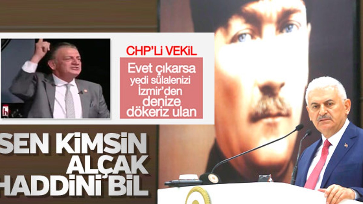 Başbakan Yıldırım'dan CHP'li Hüsnü Bozkurt'a tepki
