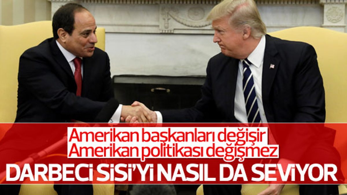 Trump Sisi ile Beyaz Saray'da görüştü