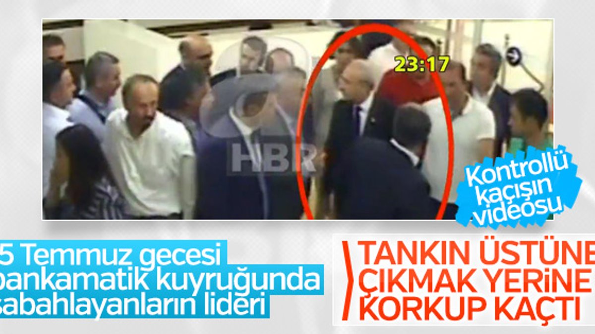 Kılıçdaroğlu'nun havalimanındaki kaçış videosu