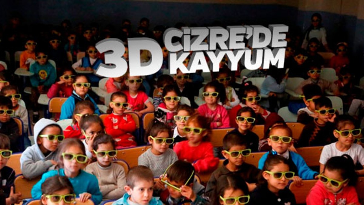 Cizre Belediyesi'nden 3 boyutlu sinema hizmeti