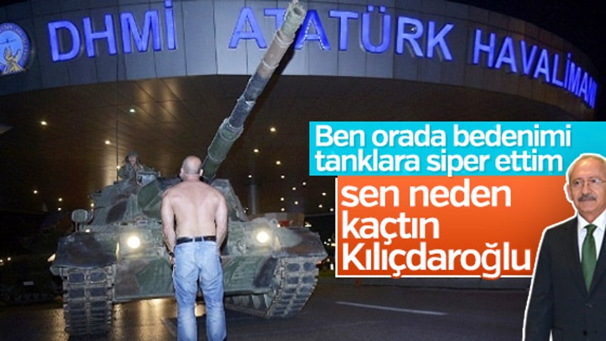 Tankın önüne çıkan adam Kılıçdaroğlu'na hesap sordu