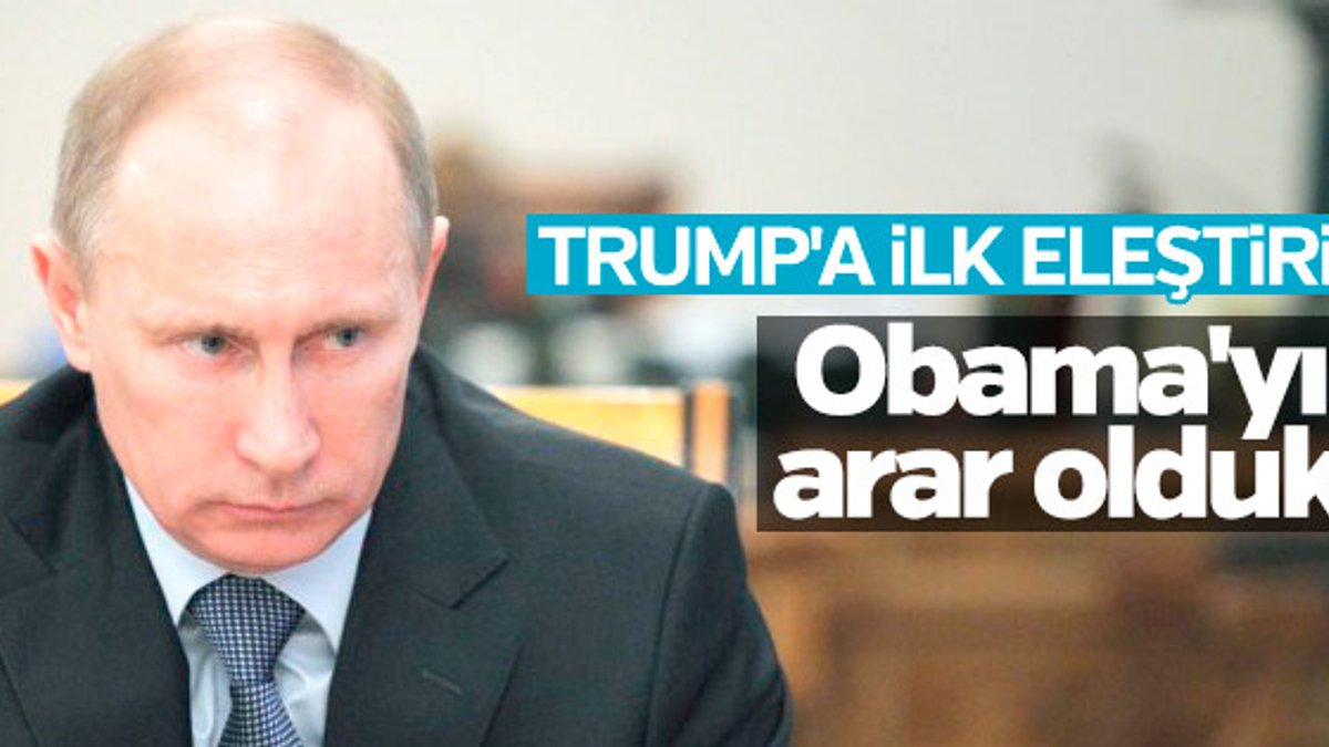 Putin: ABD'ye güvenimiz azaldı