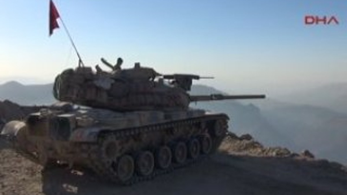 Üsse sızmaya çalışan PKK'lılar tankla öldürüldü