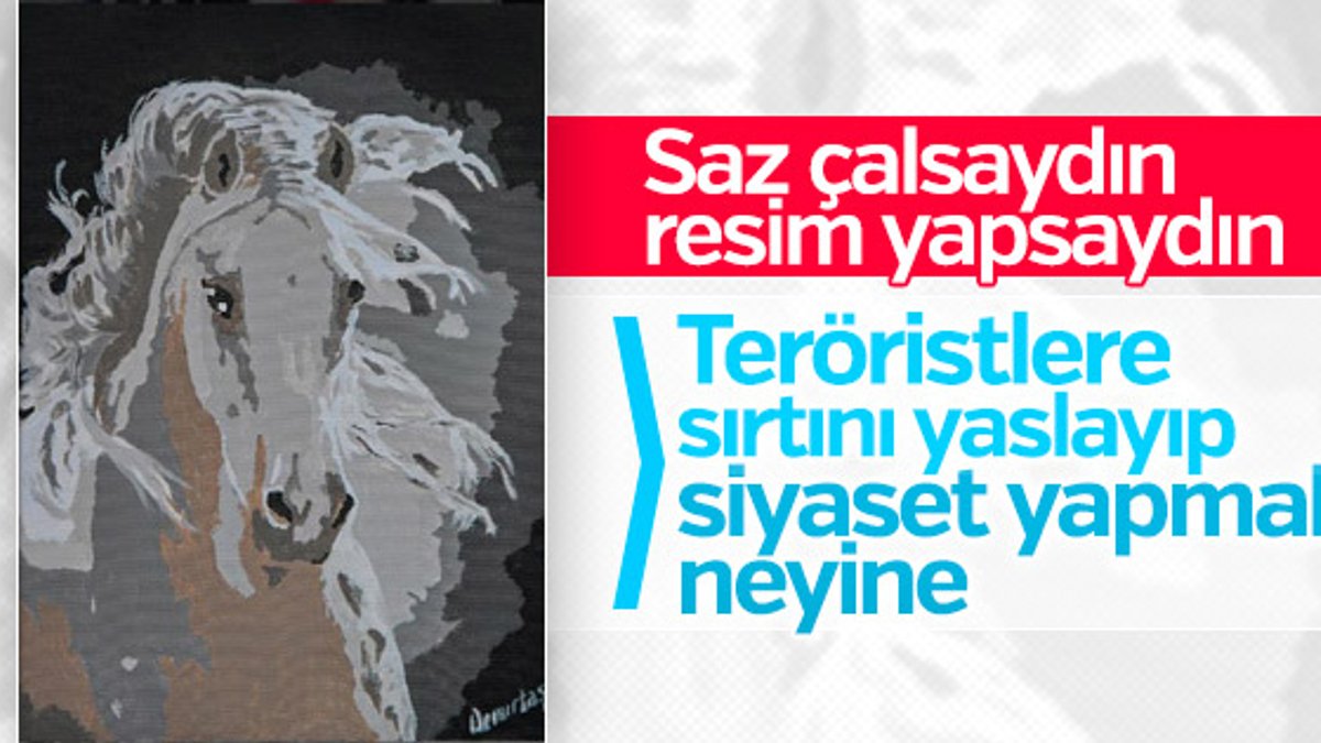 HDP'li Selahattin Demirtaş cezaevinde resim yaptı