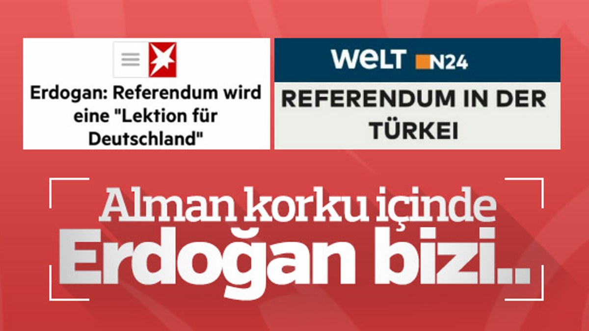 Alman basını Türkiye'deki referandumla yakından ilgili