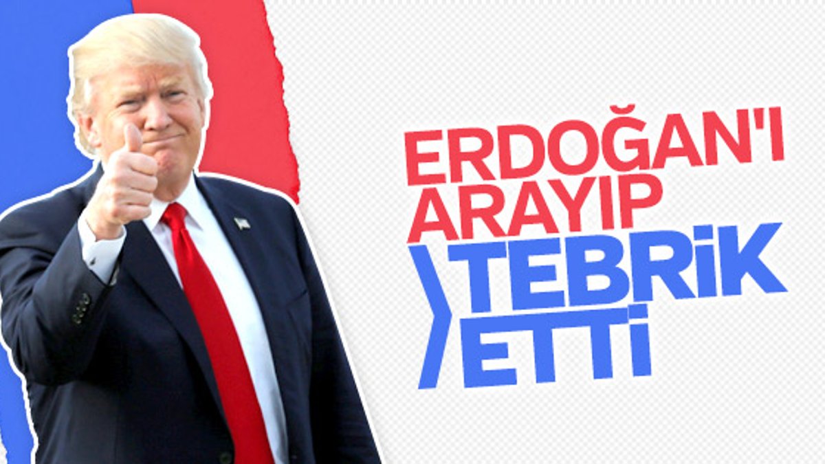Trump'tan Erdoğan'a tebrik telefonu