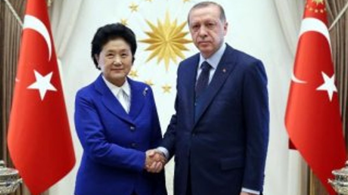 Cumhurbaşkanı Çinli Başbakan Yardımcısı'nı kabul etti