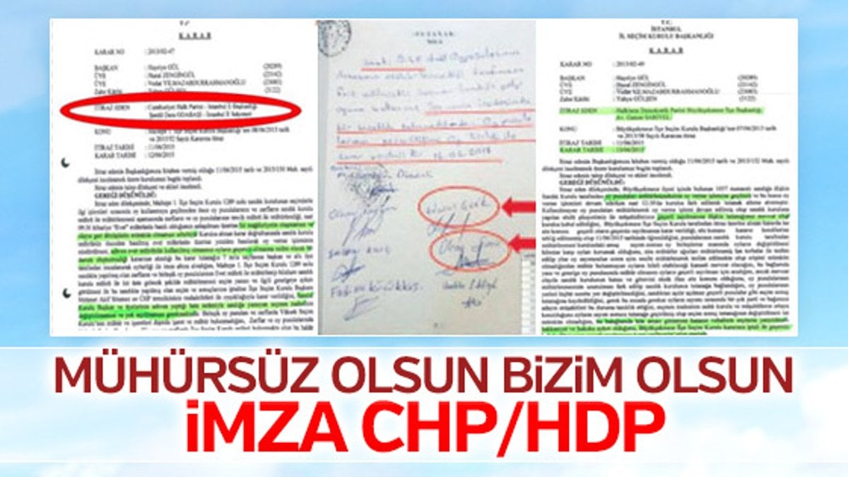 CHP ve HDP'den Büyükçekmece'de mühürsüz oy başvurusu