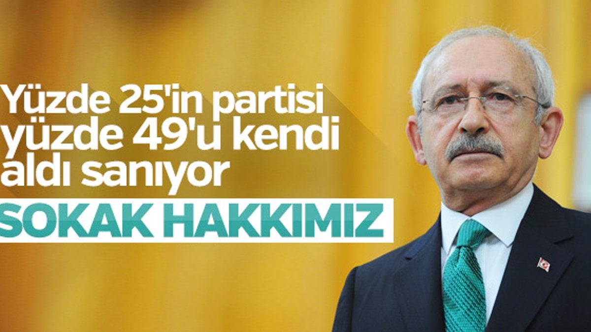 Kılıçdaroğlu sokağı işaret etti