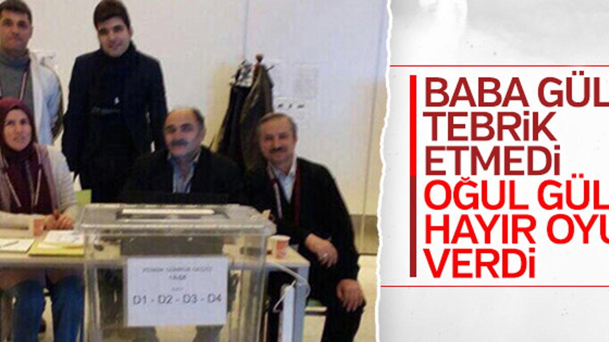 Abdullah Gül'ün oğlunun sandığından evet çıkmadı