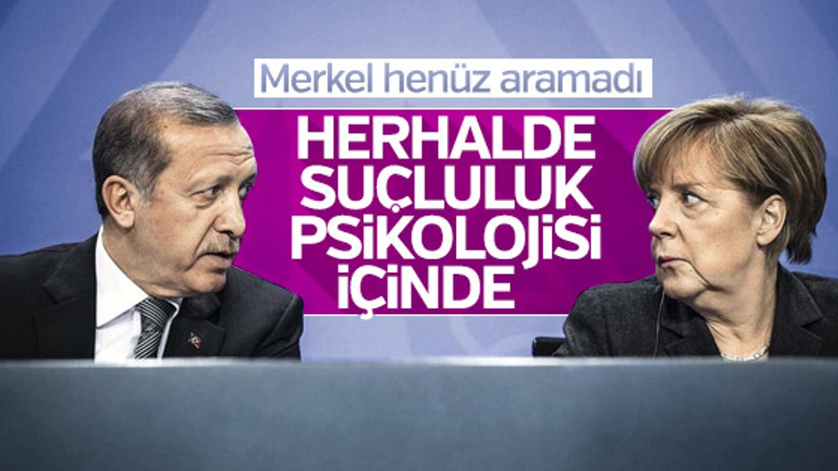 Cumhurbaşkanı Erdoğan: Merkel suçluluk psikolojisi içinde