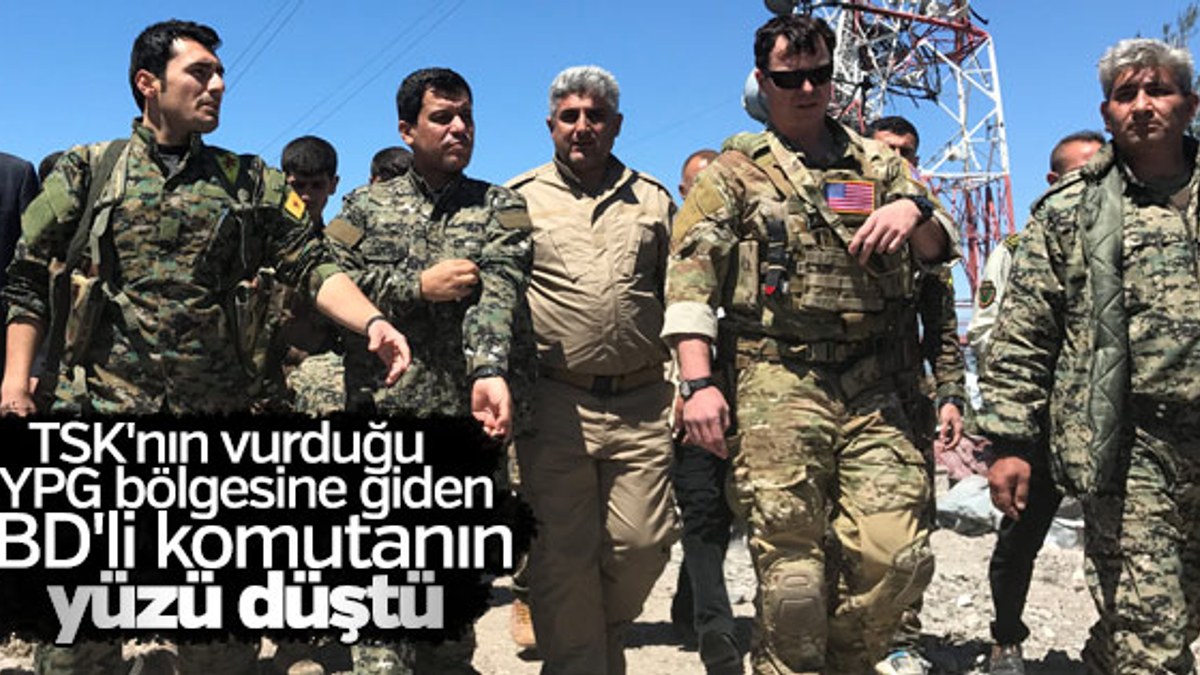 ABD'li komutanlar YPG'lilerle Karakoçak'ta inceleme yaptı