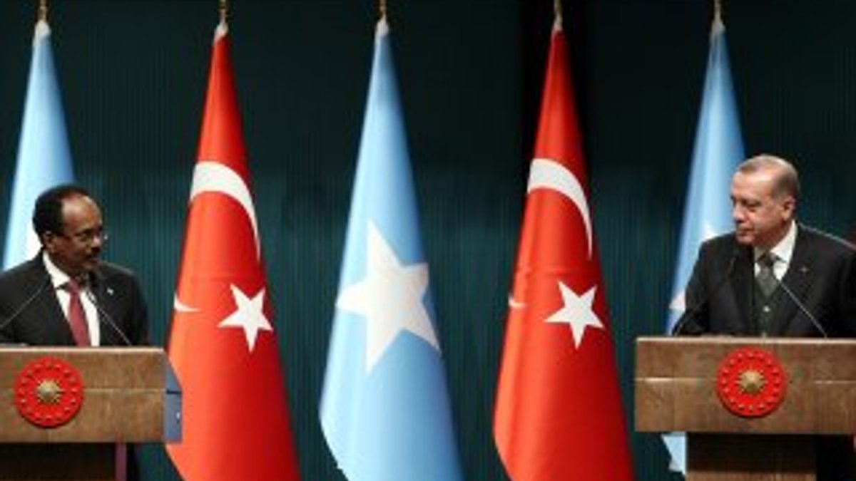 Erdoğan Somalili mevkidaşıyla toplantı düzenledi