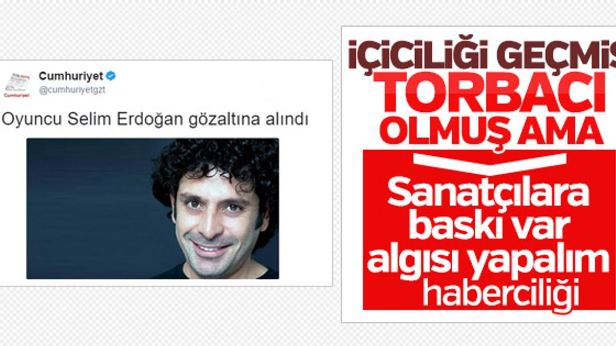 Oyuncu Selim Erdoğan uyuşturucudan tutuklandı