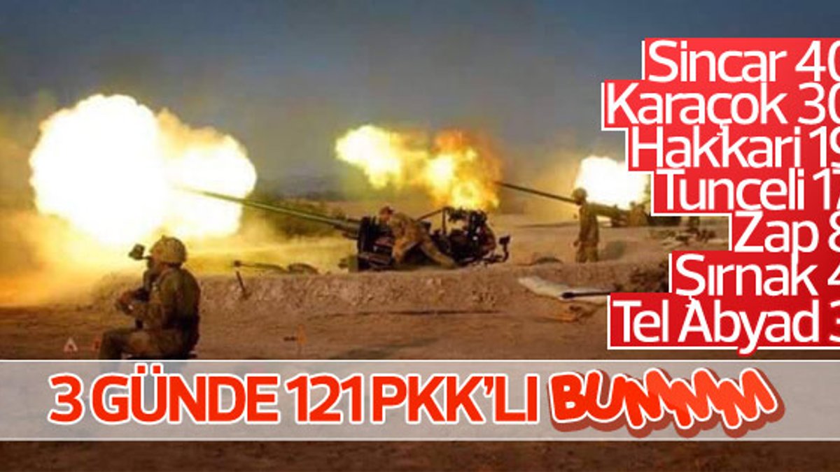 TSK'dan PKK/PYD'ye yoğun operasyonlar