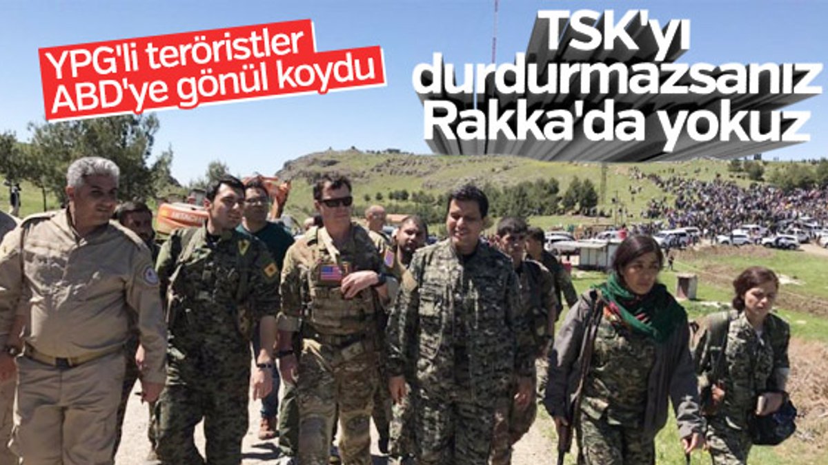 YPG'li teröristler ABD'ye trip attı