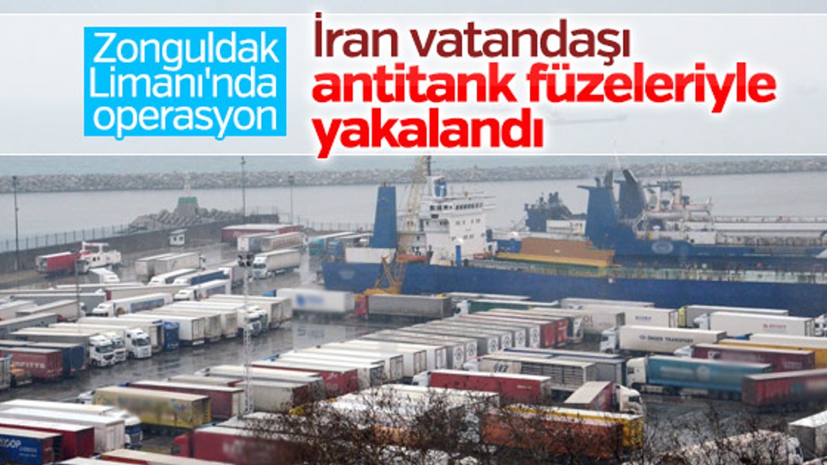Zonguldak Limanı'nda iki antitank füzesi ele geçirildi