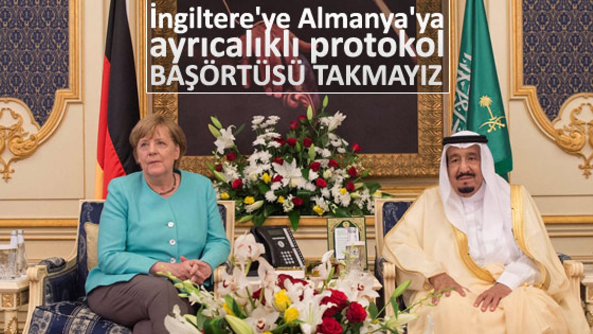 Angela Merkel Suudi Arabistan'da