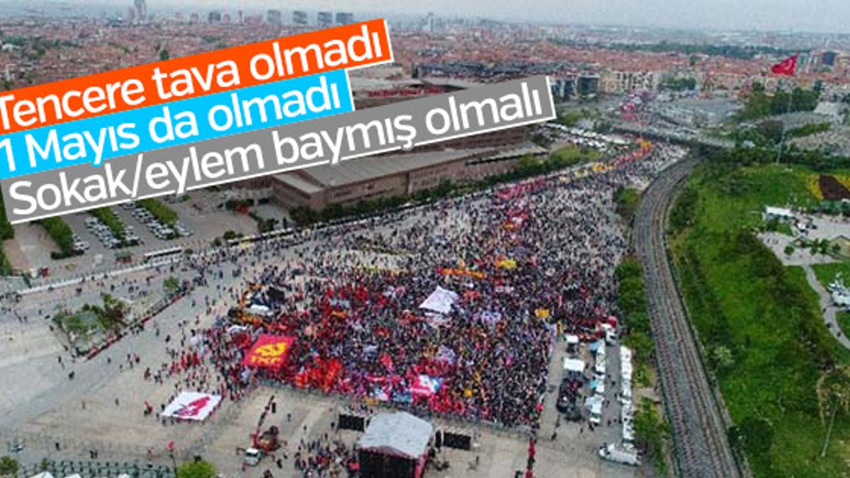 Bakırköy'deki 1 Mayıs mitingine katılım düşük oldu