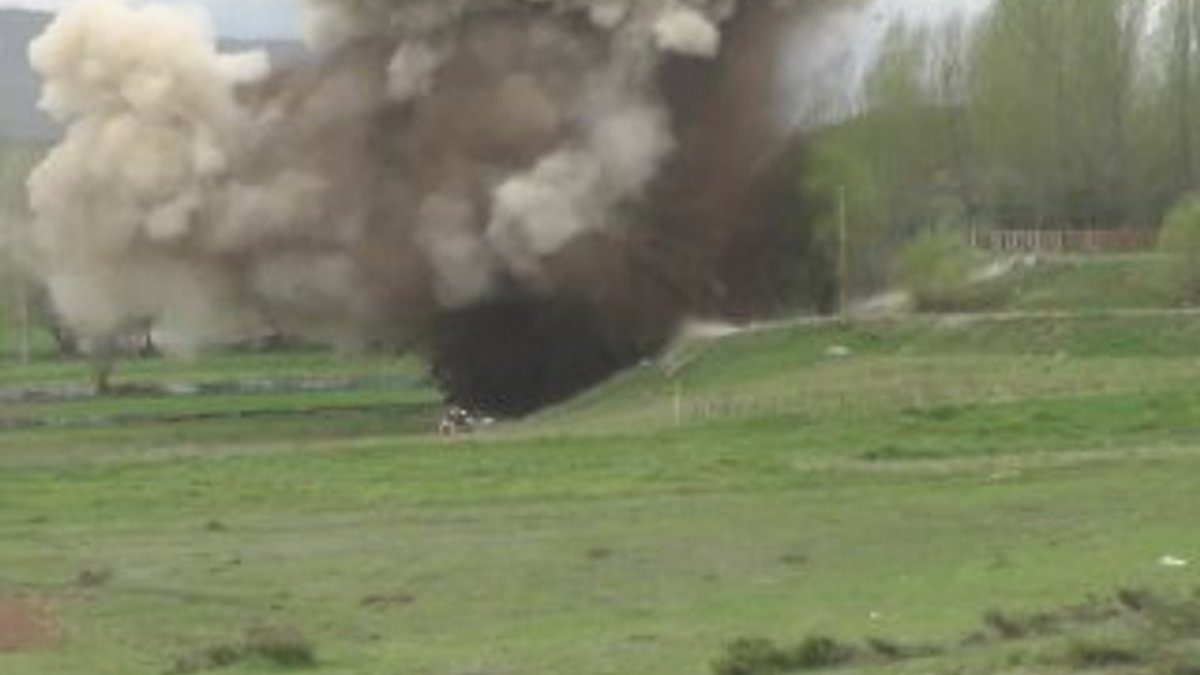 Tunceli'de el yapımı patlayıcı imha edildi