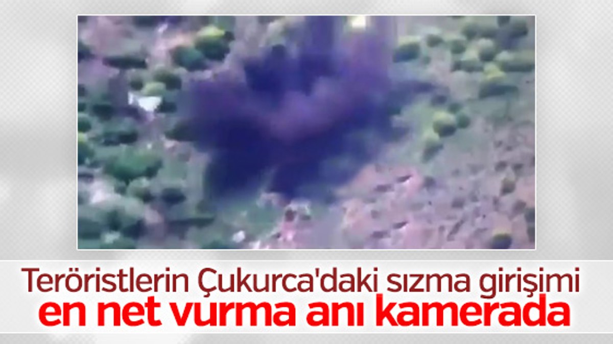 Sızma girişiminde bulunan PKK'lıların vurulma anı