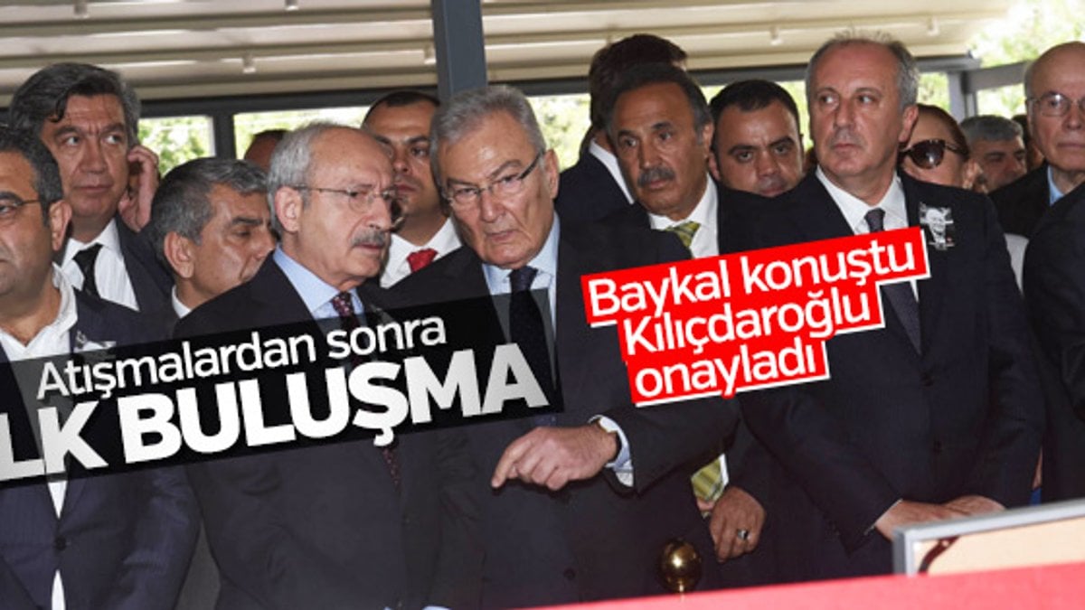 Kemal Kılıçdaroğlu ve Deniz Baykal cenazede buluştu