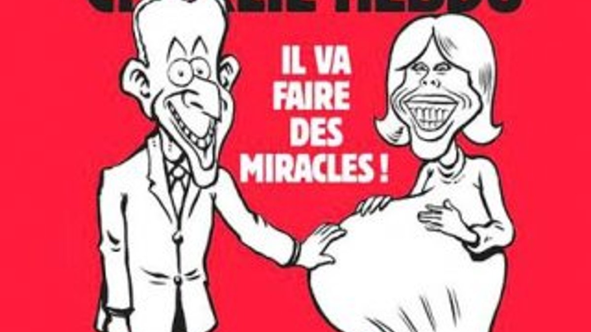 Charlie Hebdo'nun yeni hedefi Macron oldu