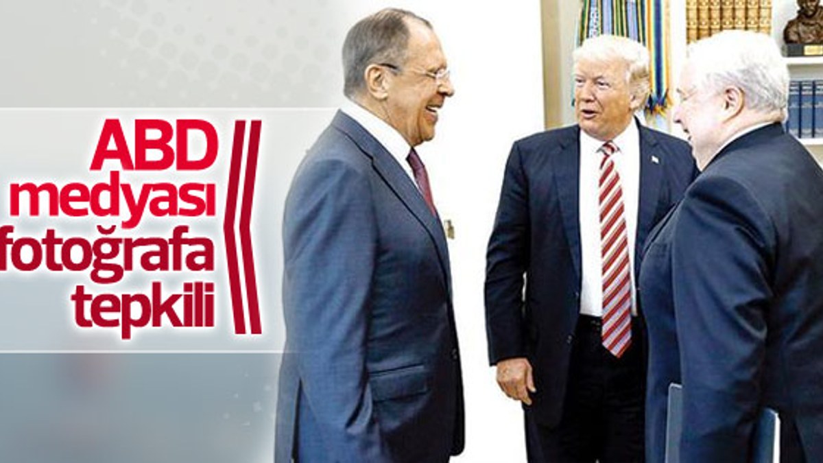 Trump-Lavrov görüşmesinde tepki çeken fotoğraf